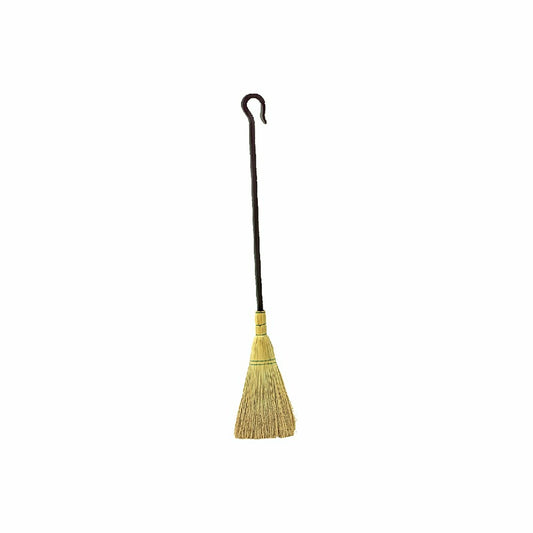 Long Hooked Fireside Broom | Plow & Hearth