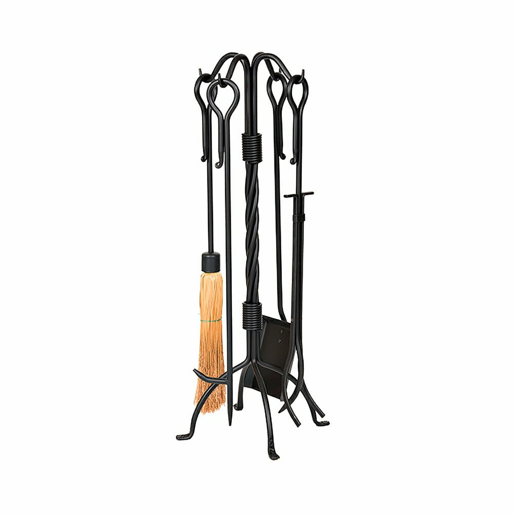Elegant Twist Hearth Tool Set | Plow & Hearth