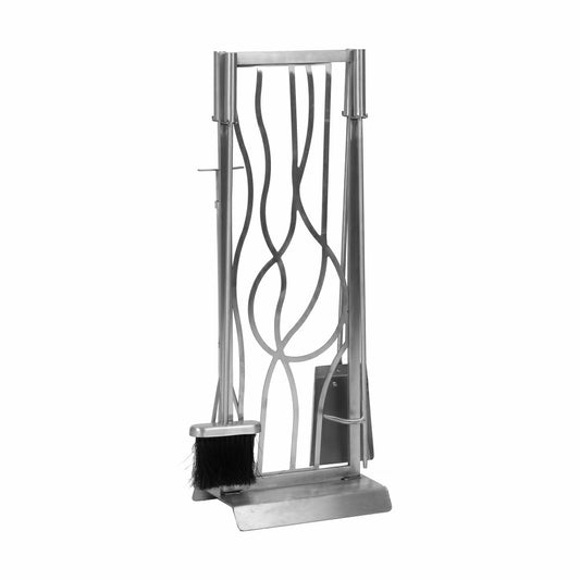 Modern Abstract Hearth Tool Set | Plow & Hearth