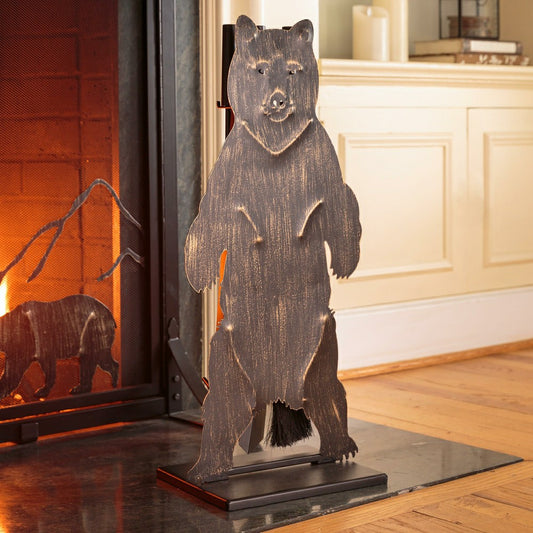 Shenandoah Mountain Bear Fireplace Tool Set | Plow & Hearth