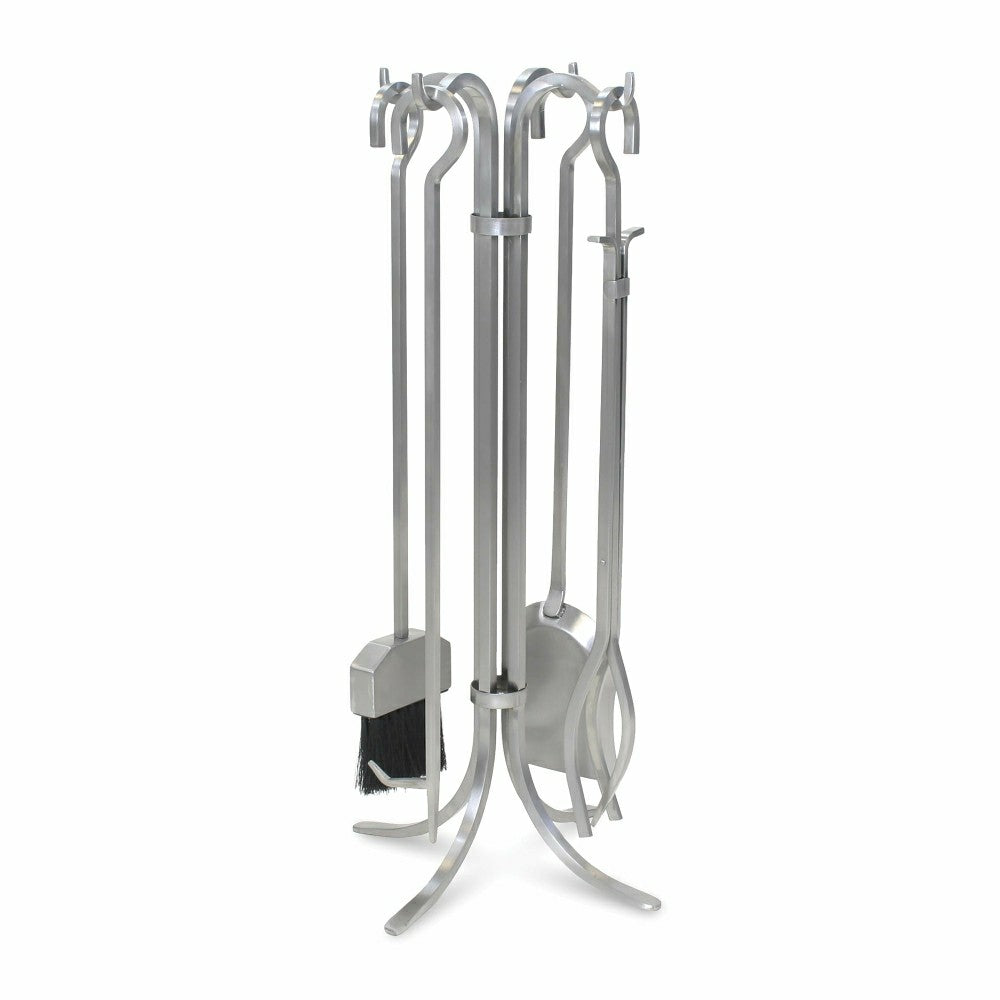 5-Piece Stainless Steel Newport Fireplace Tool Set | Plow & Hearth