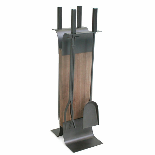 Stanton 4-Pc. Fireplace Tool Set w/Wood Stand | Plow & Hearth