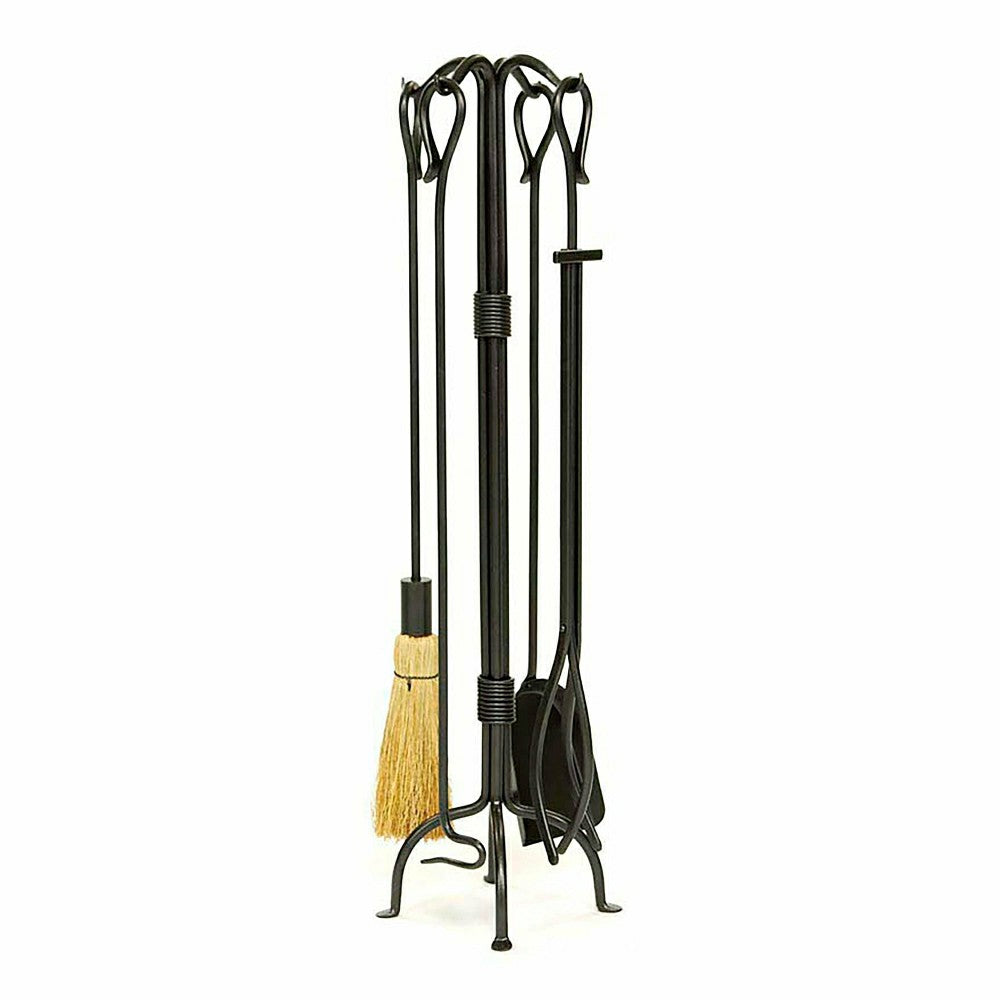 Classic 5-Piece Fireplace Tool Set | Plow & Hearth