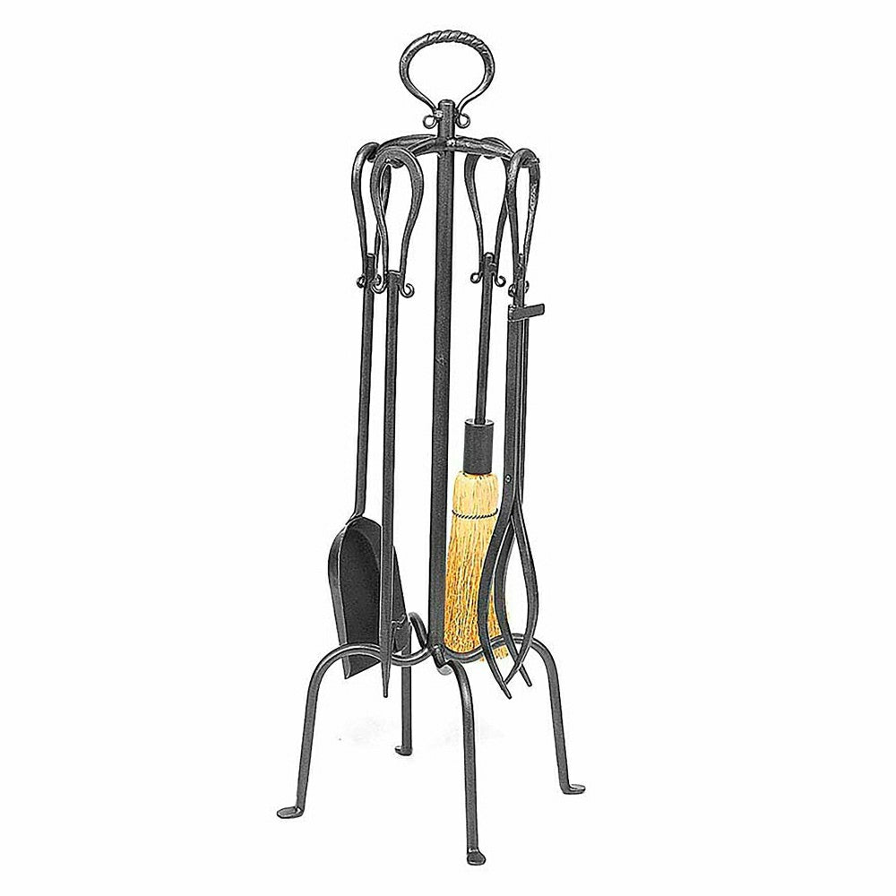 5-Piece Fireplace Tool Set with Loop Handles | Plow & Hearth