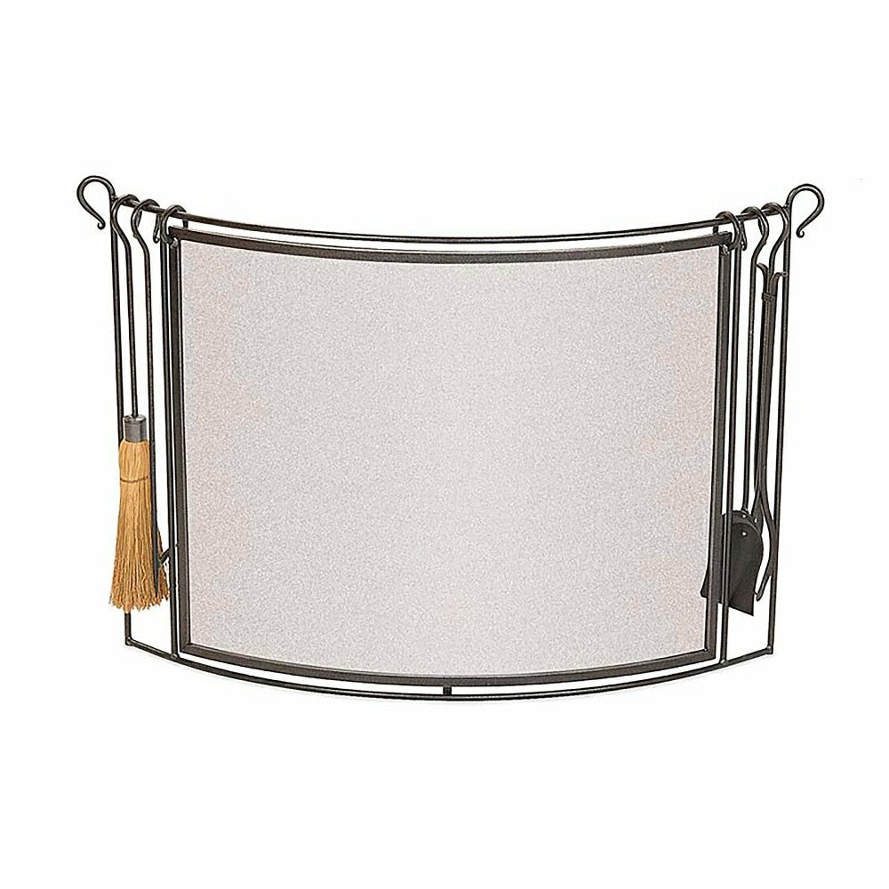 Bowed Steel Fire Screen | Plow & Hearth