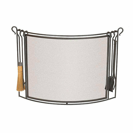 Bowed Steel Fire Screen | Plow & Hearth