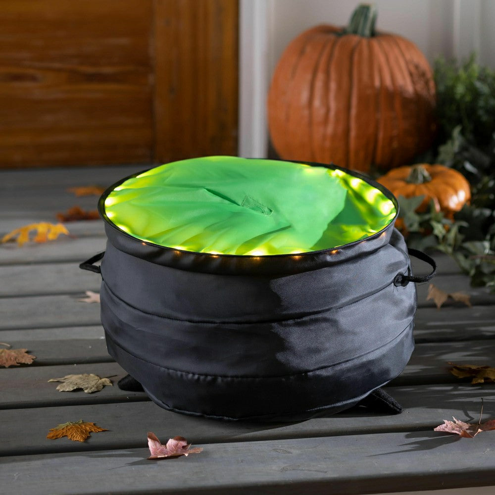 Indoor/Outdoor Halloween Witch's Cauldron with Lights | Plow & Hearth