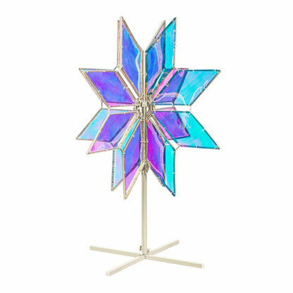 Iridescent Snowflake Statement LED Outdoor Lighting, 30" | Plow & Hearth
