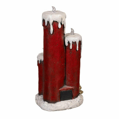 Joyful Traditions Garden Statue, LED Resin Statue, Candle Stick, 21"H | Plow & Hearth