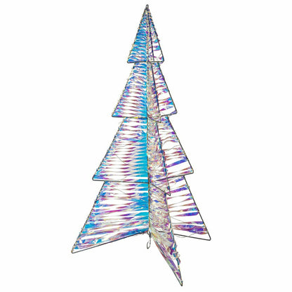 Season to Sparkle LED Table Decor Plastic and Metal Tree Iridescent, 3 | Plow & Hearth