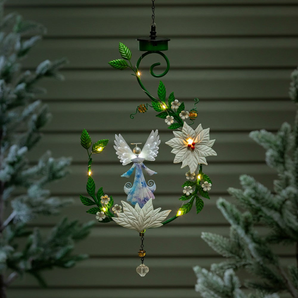 Angel 4-in-1 Solar Garden Stake, 48"H | Plow & Hearth