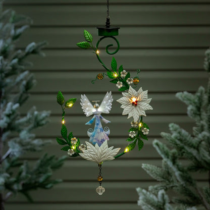 Angel 4-in-1 Solar Garden Stake, 48"H | Plow & Hearth
