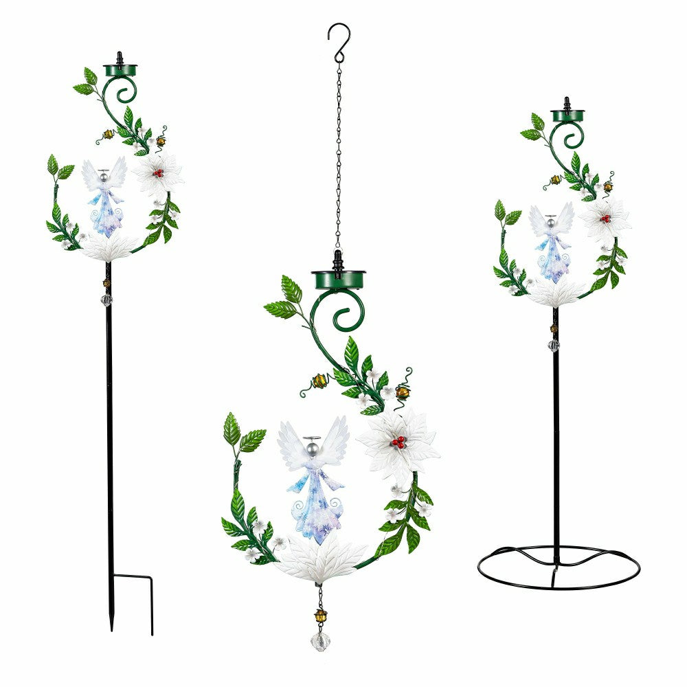 Angel 4-in-1 Solar Garden Stake, 48"H | Plow & Hearth