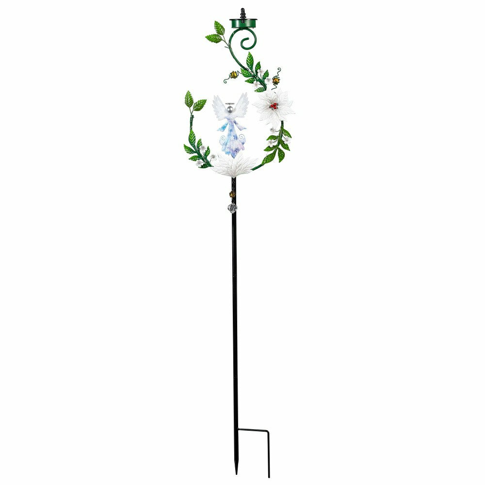 Angel 4-in-1 Solar Garden Stake, 48"H | Plow & Hearth