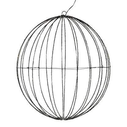 LED Foldable Lighting Sphere Décor with 160 Warm White Lights | Plow & Hearth