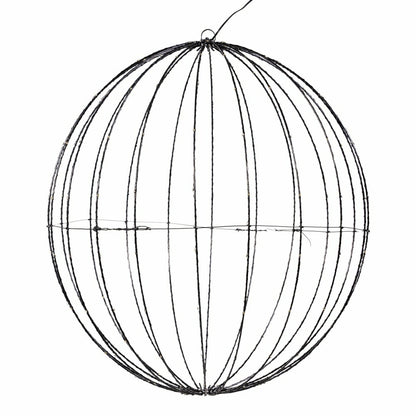 LED Foldable Lighting Sphere Décor with 200 Warm White Lights | Plow & Hearth
