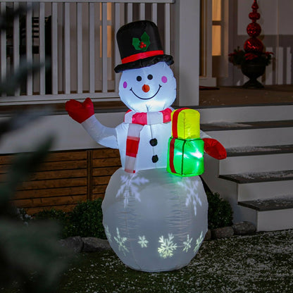 EverInflatable, Frosty Gift-Bearing Snowman, 5FT | Plow & Hearth