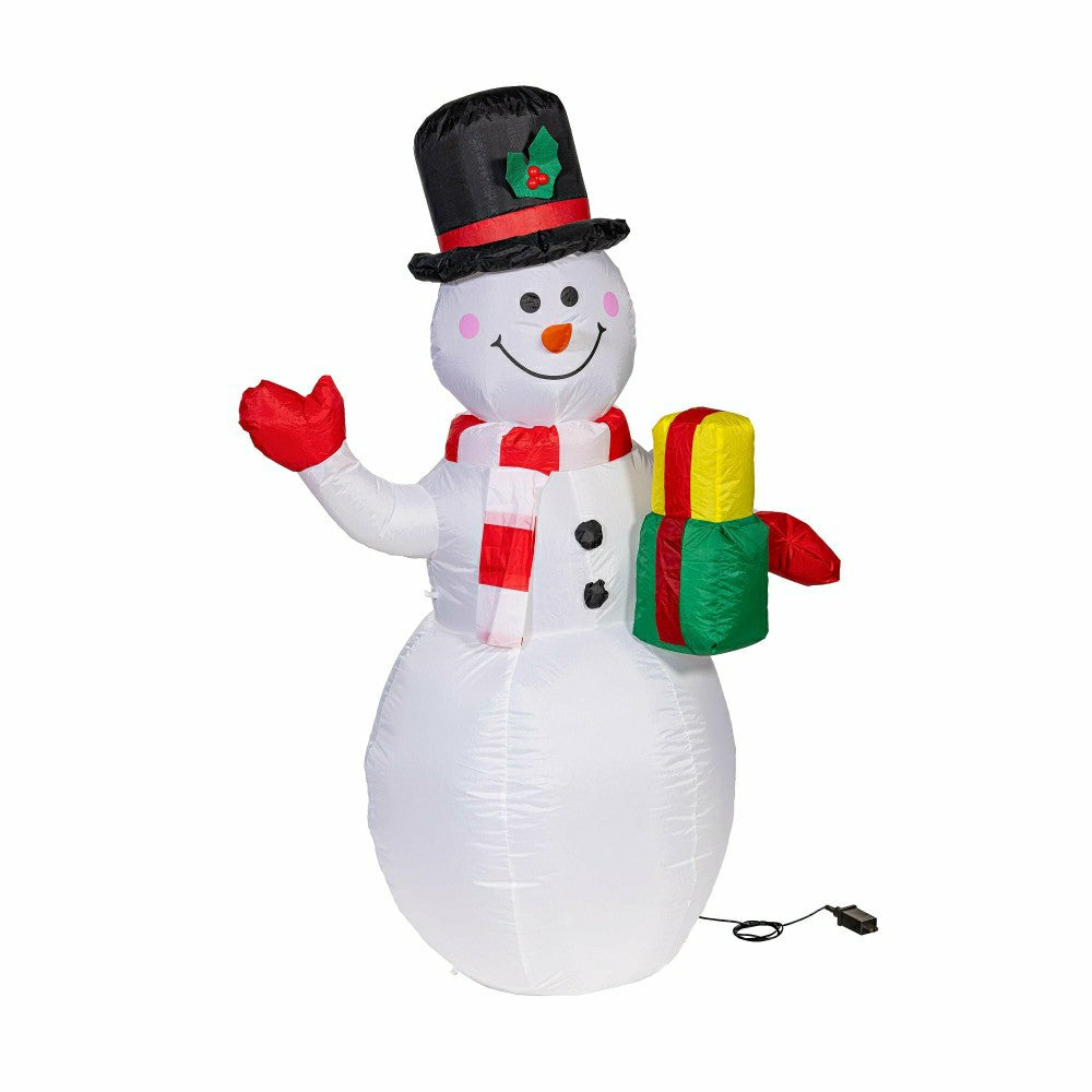 EverInflatable, Frosty Gift-Bearing Snowman, 5FT | Plow & Hearth