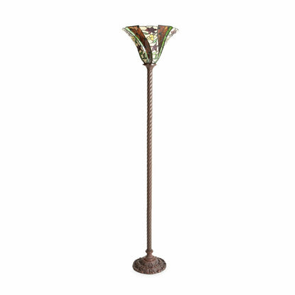 Red Star Stained Glass Floor Lamp | Plow & Hearth