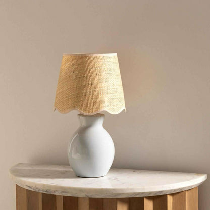 Salgareda Grey Ceramic Table Lamp | Plow & Hearth