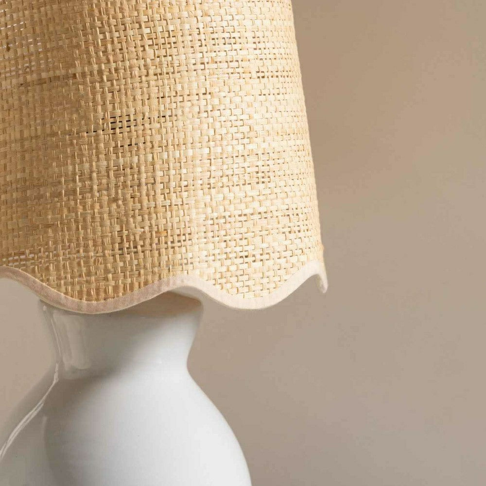 Salgareda Grey Ceramic Table Lamp | Plow & Hearth