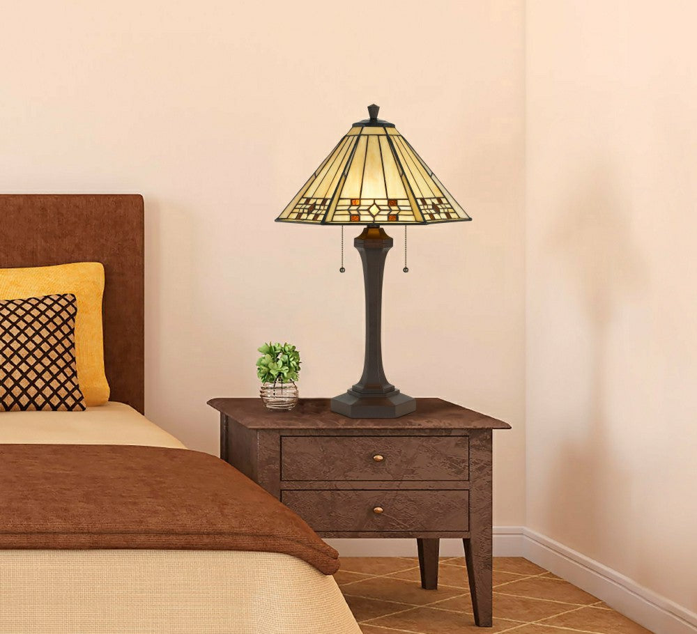 Prarie Glow Tiffany Table Lamp | Plow & Hearth