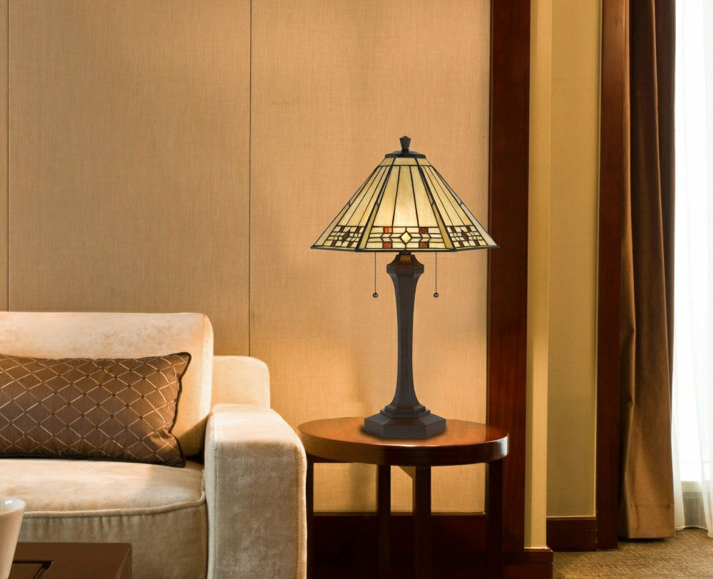 Prarie Glow Tiffany Table Lamp | Plow & Hearth