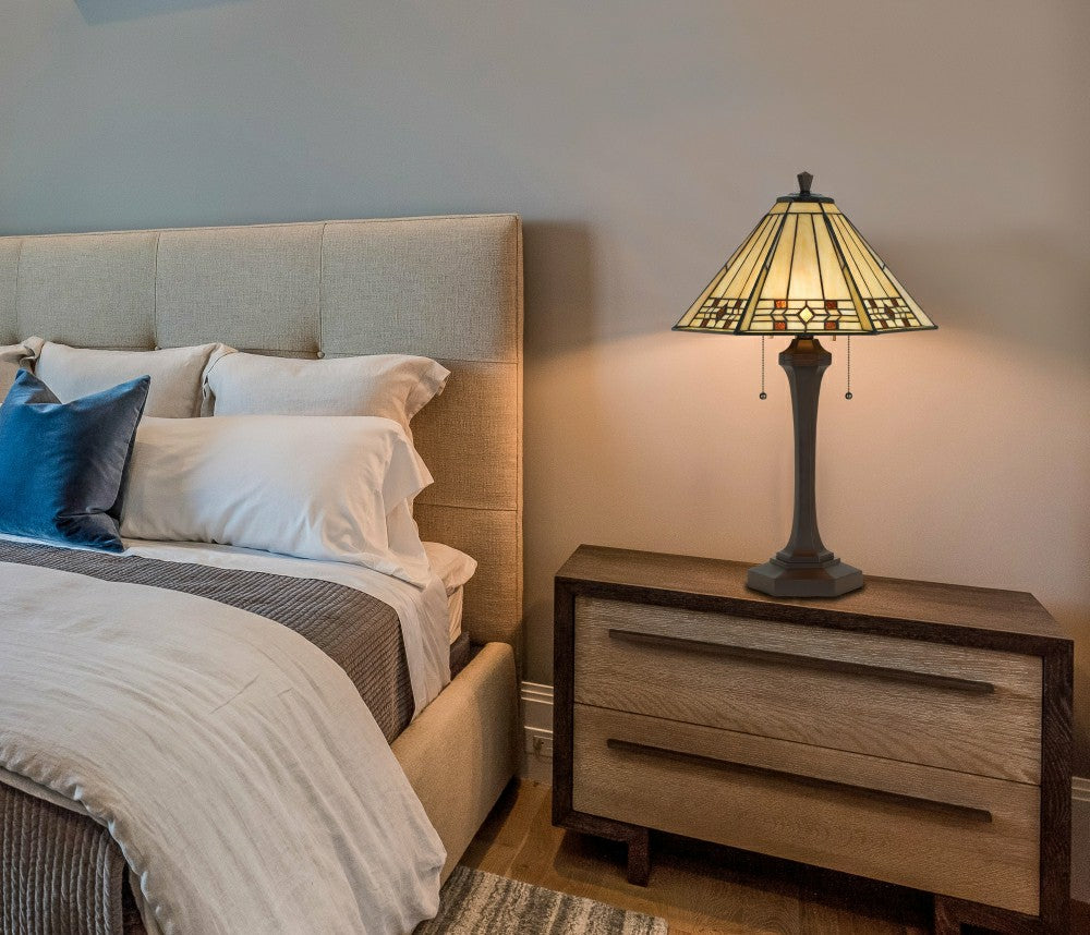 Prarie Glow Tiffany Table Lamp | Plow & Hearth