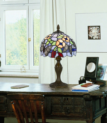 Tiffany Butterfly Lamp with Zinc Base | Plow & Hearth