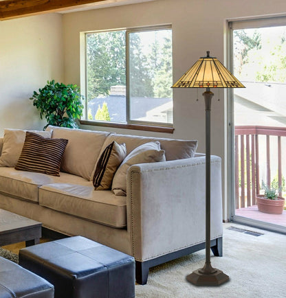 Prarie Glow Tiffany Floor Lamp | Plow & Hearth