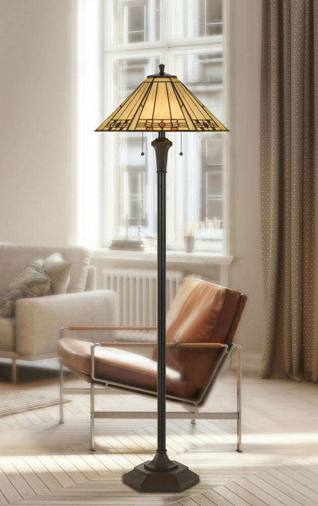 Prarie Glow Tiffany Floor Lamp | Plow & Hearth