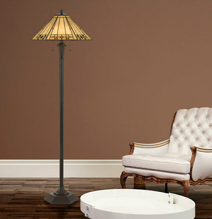 Prarie Glow Tiffany Floor Lamp | Plow & Hearth