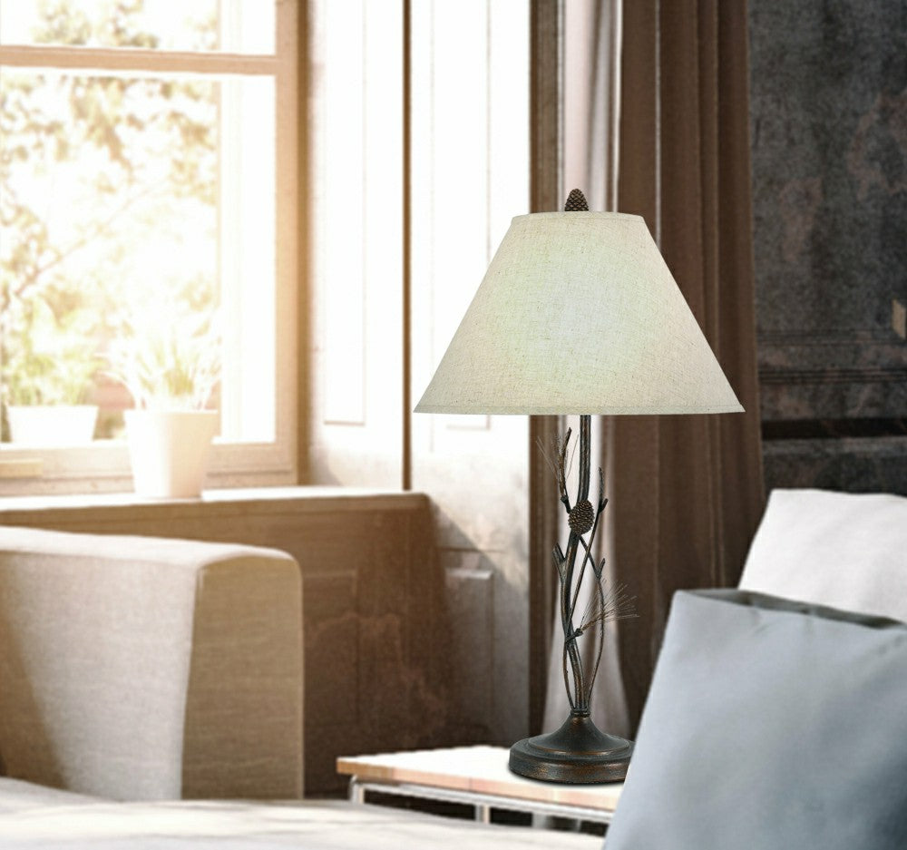 Pine Twig Iron Table Lamp | Plow & Hearth