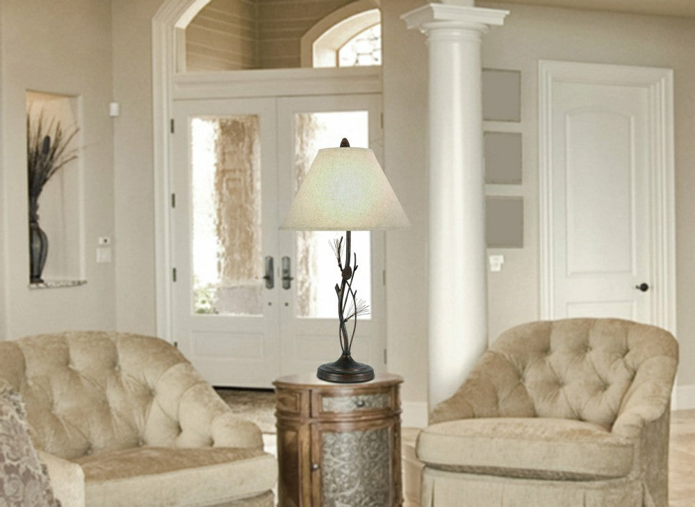 Pine Twig Iron Table Lamp | Plow & Hearth