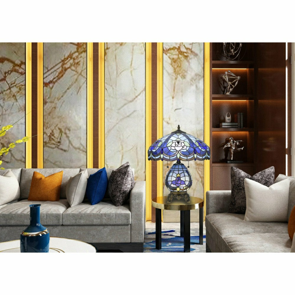 Victorian Bloom Table Lamp With Night Light | Plow & Hearth