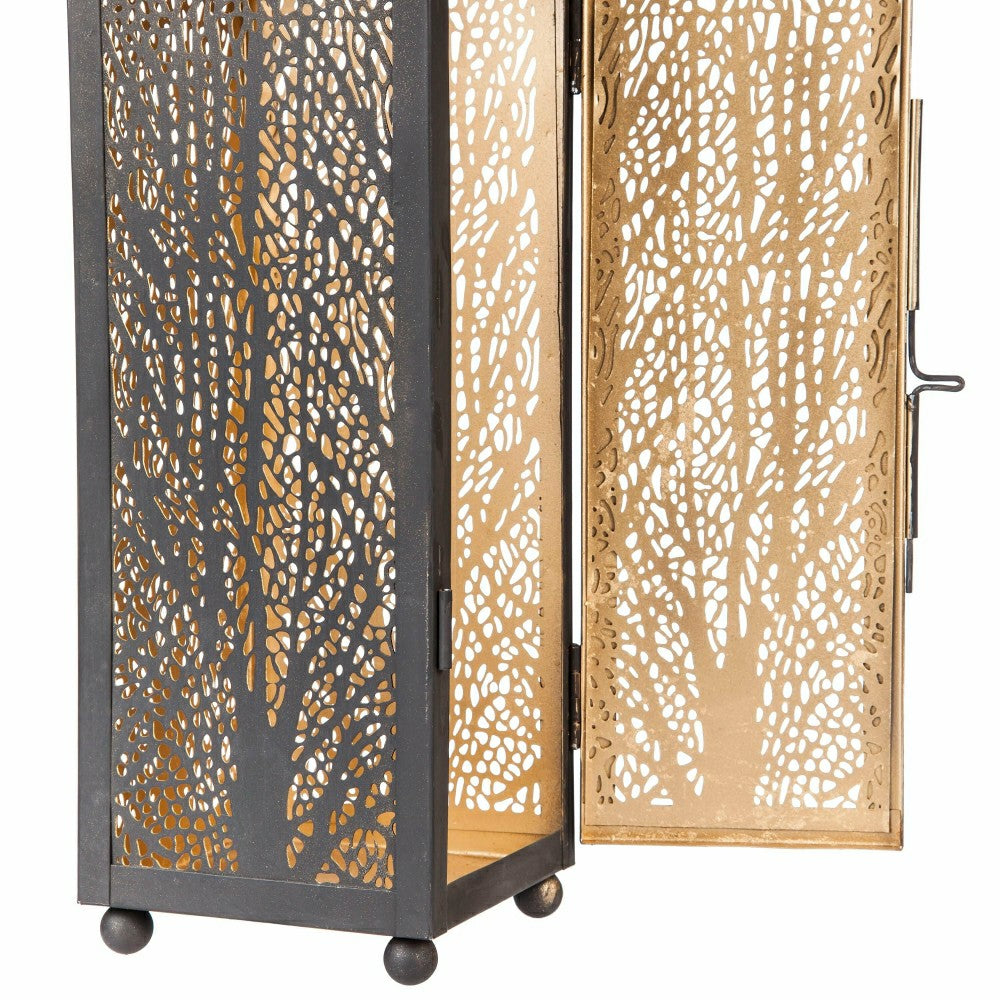 Etched Metal Candle Lanterns, Set of 2 | Plow & Hearth