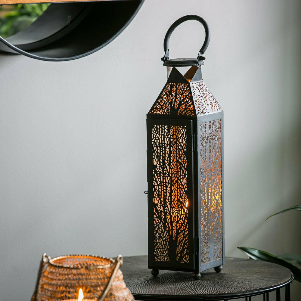 Etched Metal Candle Lanterns, Set of 2 | Plow & Hearth