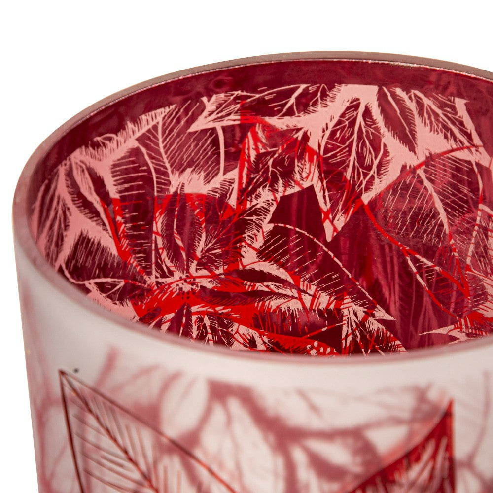 Medium Poinsettia Hurricane | Plow & Hearth