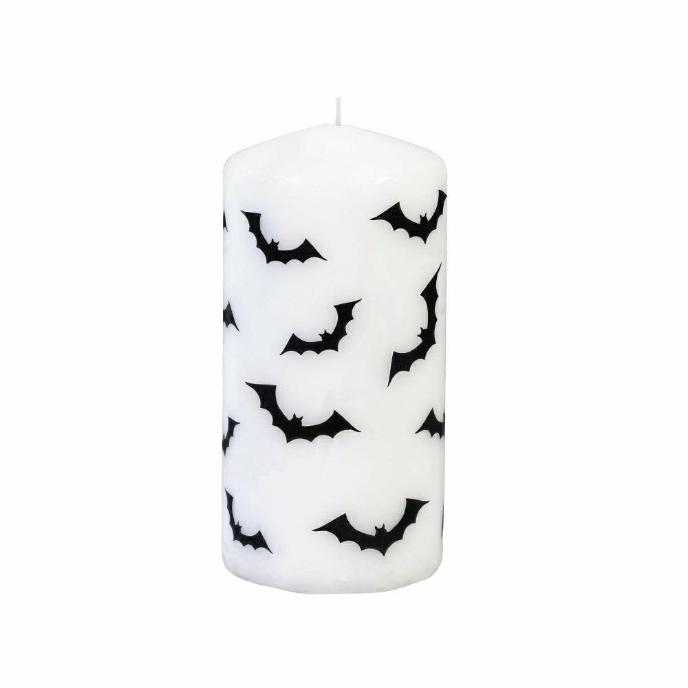 Haunted House Bat Pillar Wax Candle, Set of 2 | Plow & Hearth