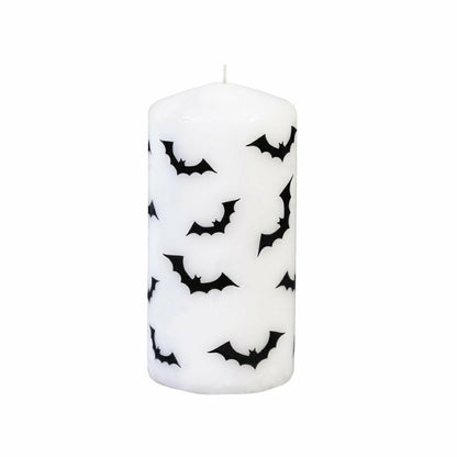 Haunted House Bat Pillar Wax Candle, Set of 2 | Plow & Hearth