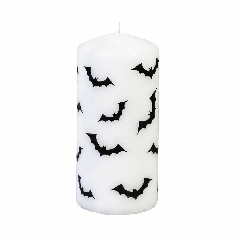Haunted House Bat Pillar Wax Candle, Set of 2 | Plow & Hearth