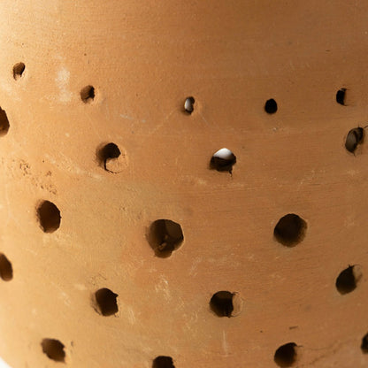 Cut-Out Dots Clay Lantern | Plow & Hearth