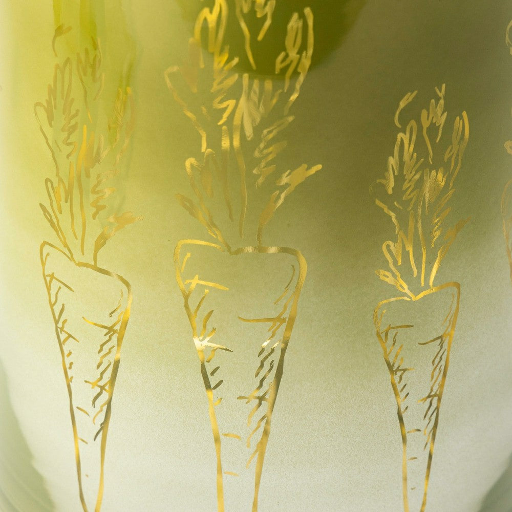 Carrot-Etched Glass Hurricane, Medium | Plow & Hearth