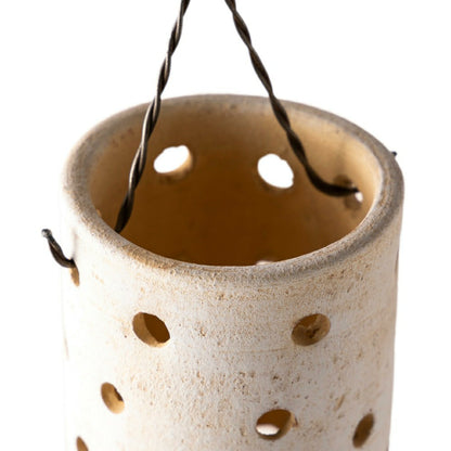 Clay Hanging Candle Lantern | Plow & Hearth