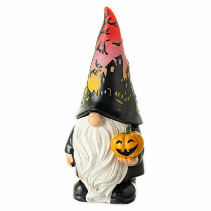 Halloween Gnome with Lighted Hat and Pumpkin | Plow & Hearth