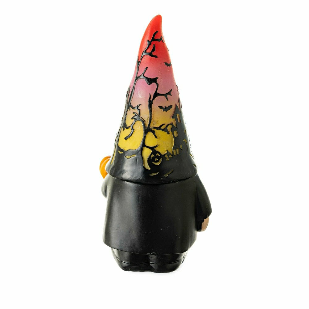 Halloween Gnome with Lighted Hat and Pumpkin | Plow & Hearth