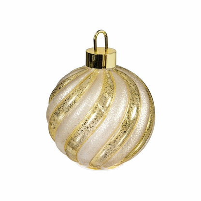 Season to Sparkle LED Table Decor Ornament Shaped Rotating Glass, 10"H | Plow & Hearth