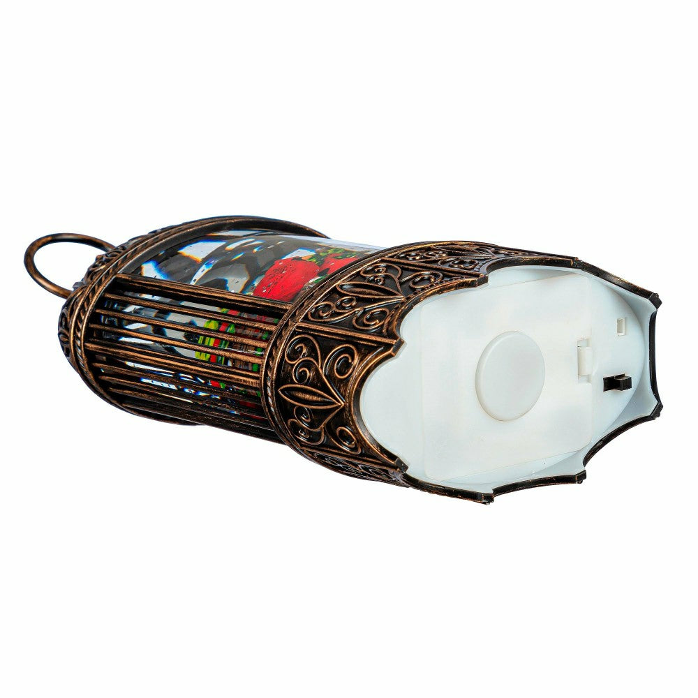 Snowbirds LED Table Decor Cardinal in Birdcage Plastic Water Lantern,  | Plow & Hearth