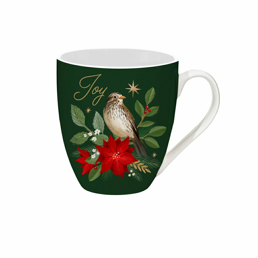 Snowbirds Drinkware Gift Set Ceramic Cup and Kitchen Towel, 12oz, 18"  | Plow & Hearth