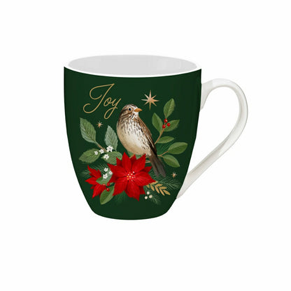 Snowbirds Drinkware Gift Set Ceramic Cup and Kitchen Towel, 12oz, 18"  | Plow & Hearth
